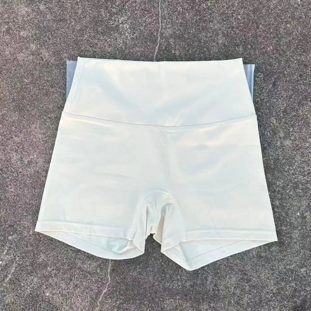 Solid Color Women Gym Sport Short