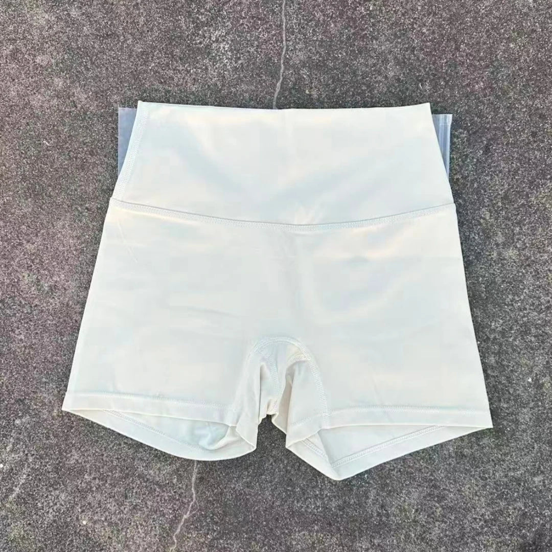 Solid Color Women Gym Sport Short