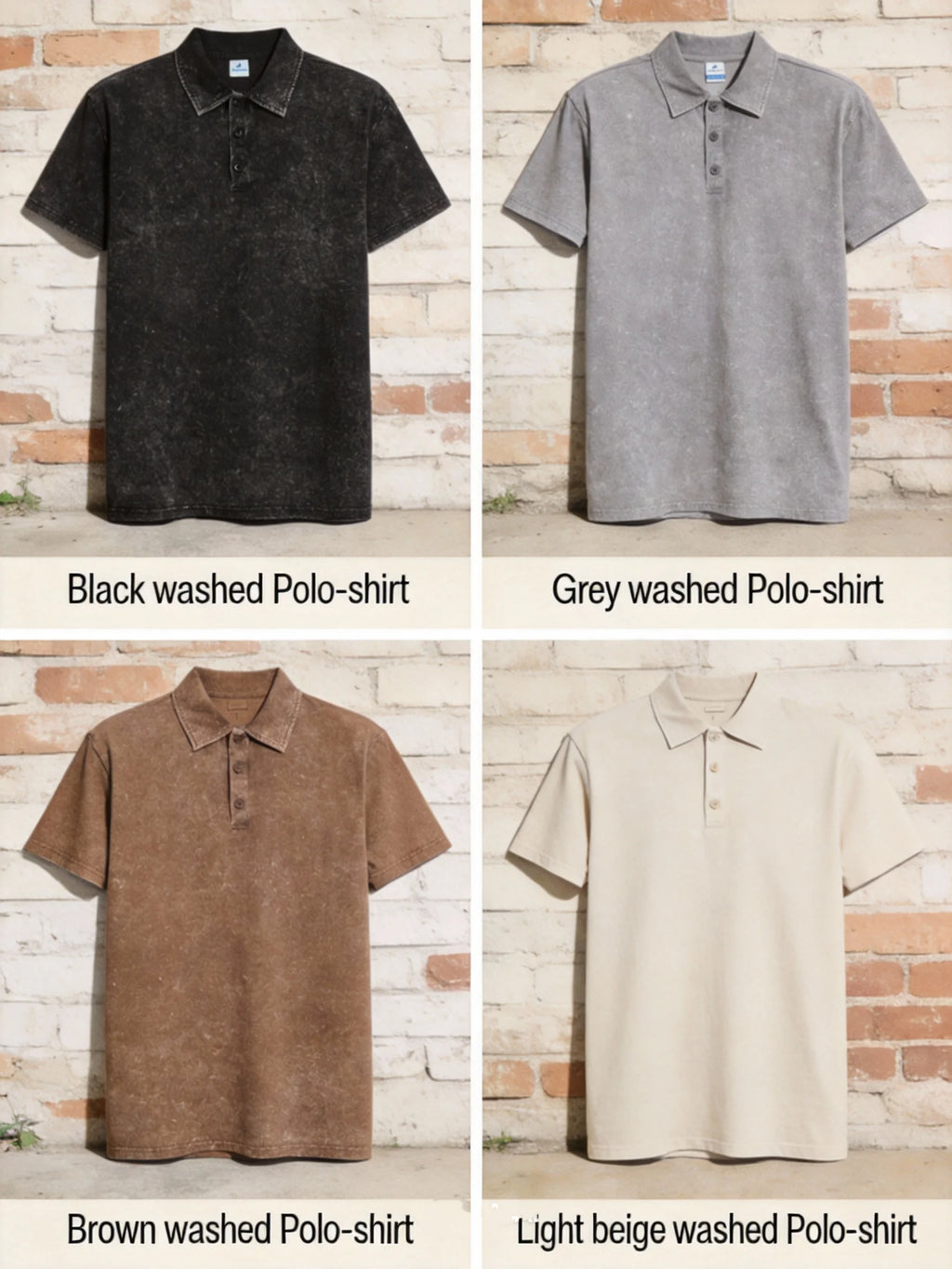 4-piece set of high-quality men's golf shirts