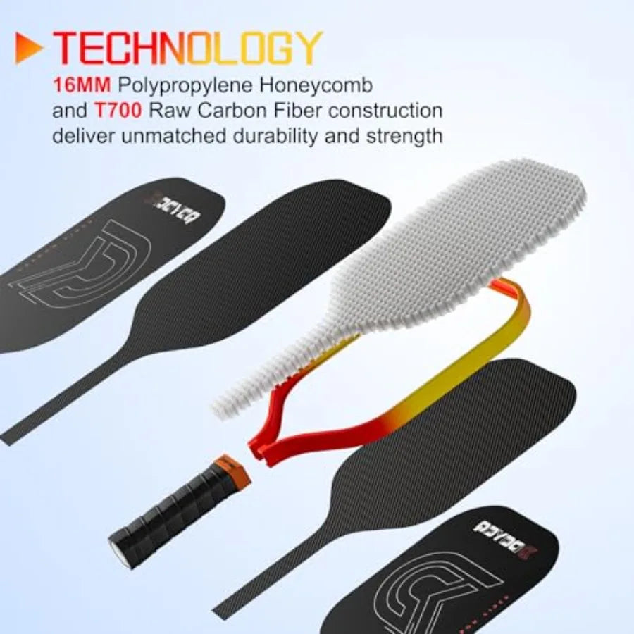 Pickleball Paddles with Polypropylene Honeycomb Core