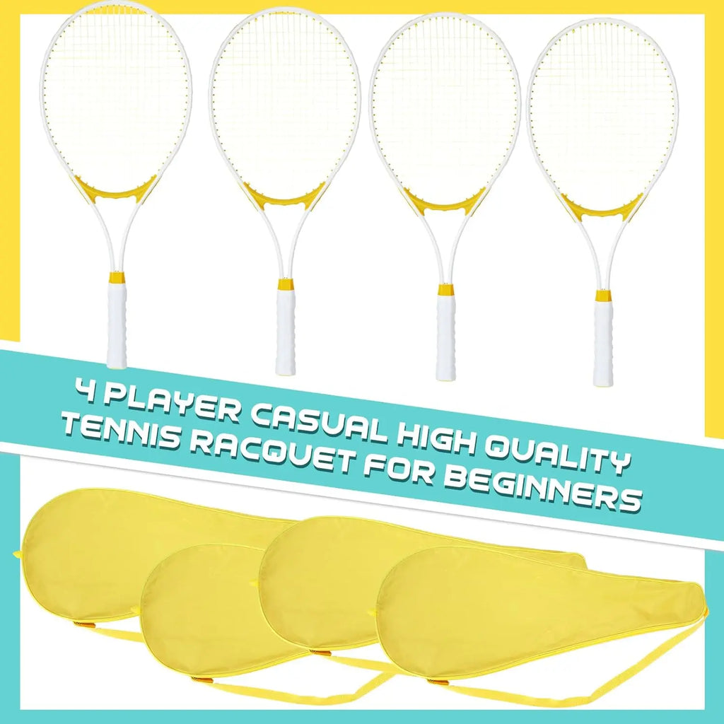 4 Pcs 27"Tennis Rackets for Adults