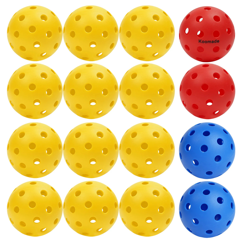 40-Hole Outdoor Pickleballs 8/16Pcs