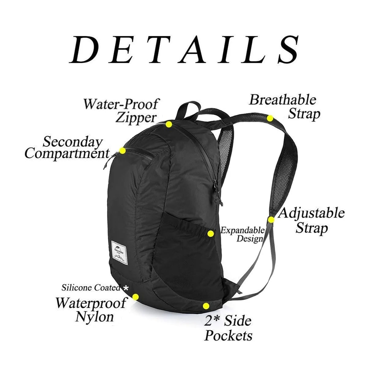 18L Silicone Folding Backpack Lightweight