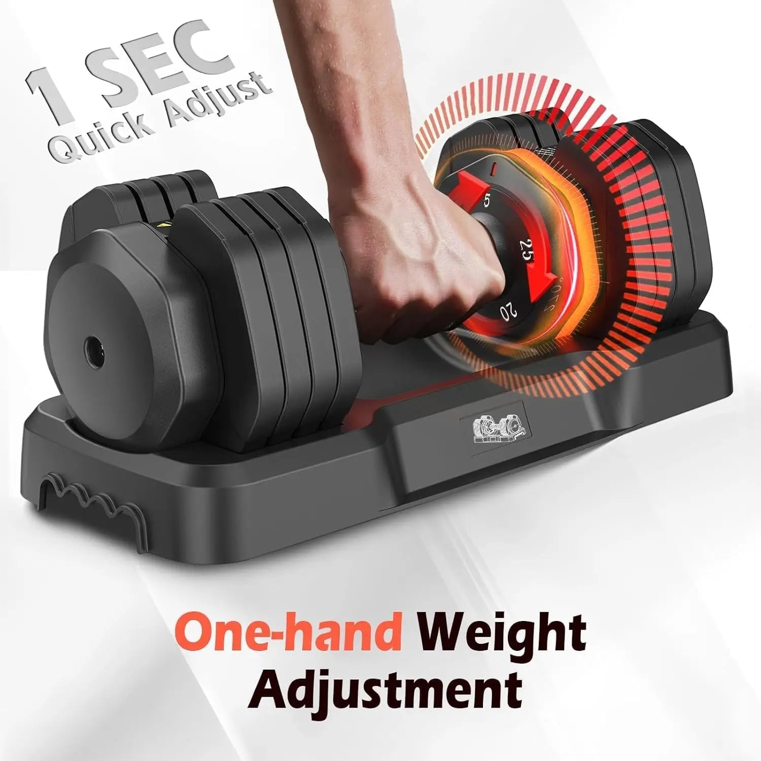 Adjustable Dumbbells Set, 5LB to 25LB
