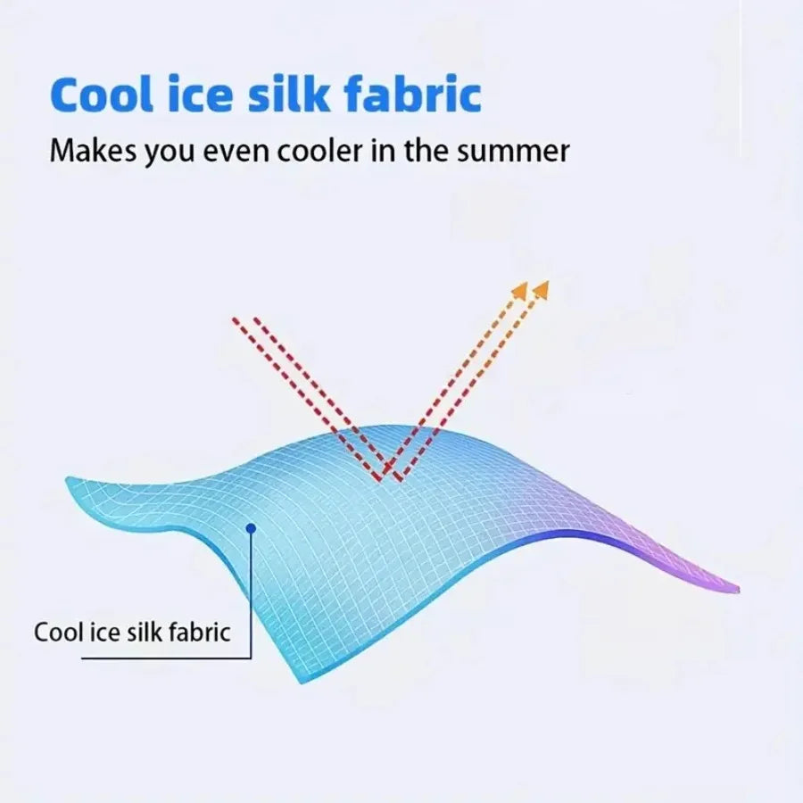 Breathable Sports Gloves Ice Silk Full Finger