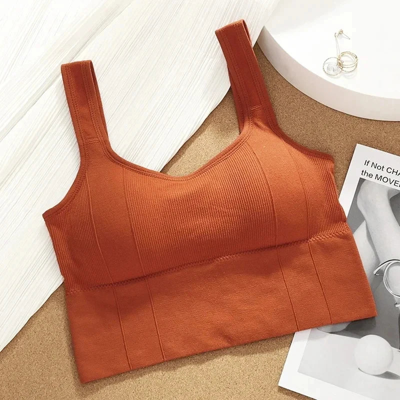 Crop Top Push Up Sport Bra