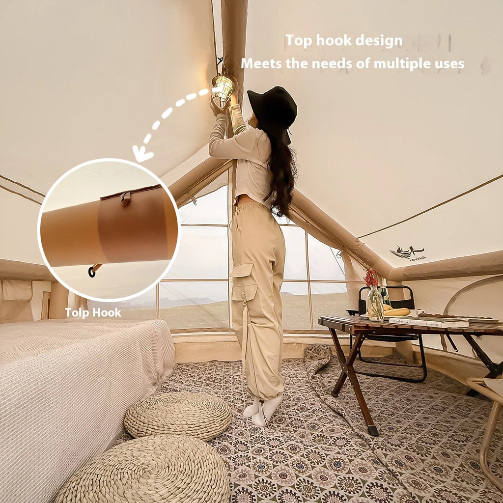 Inflatable Tents With Stove Plug