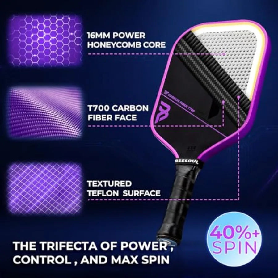 Pickleball Paddle with Thermoformed T700