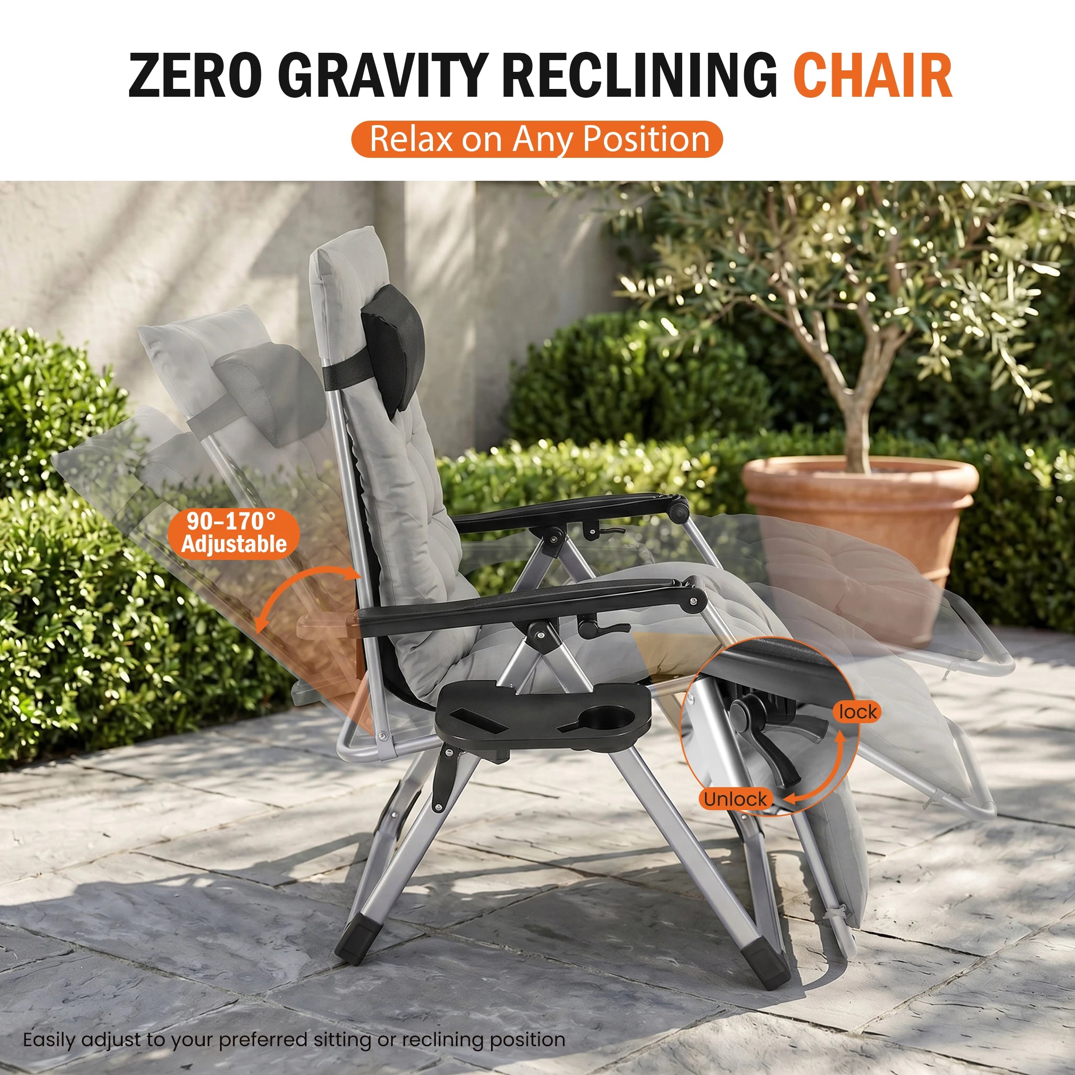 Reclining Camping Lounge Chair