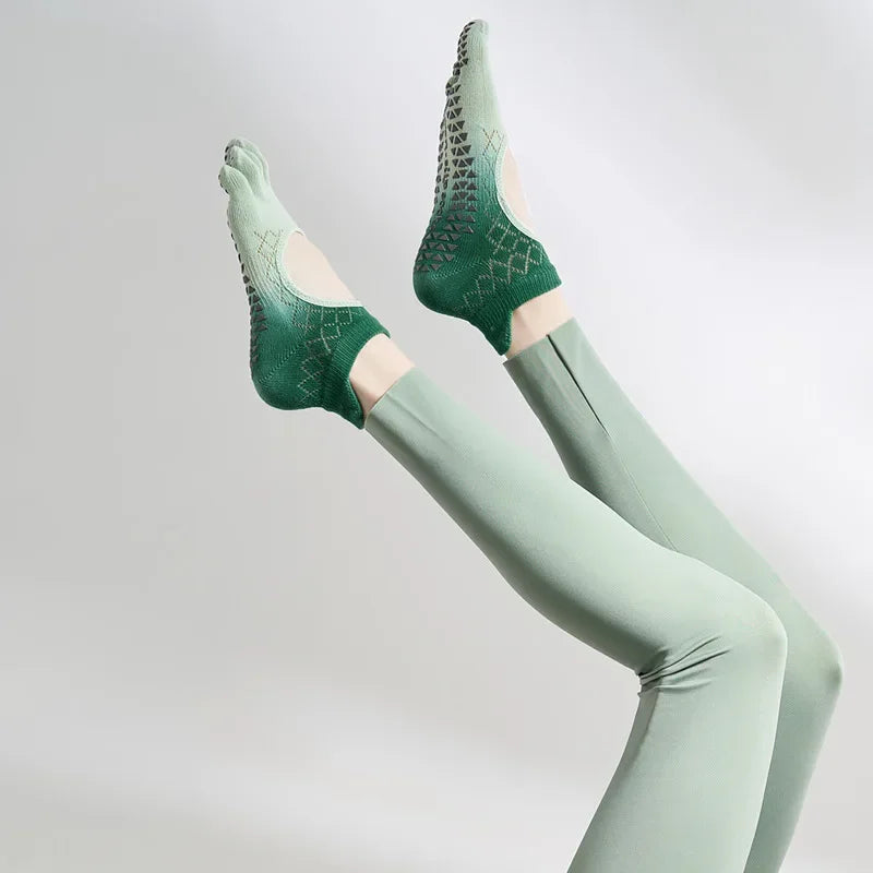 Pilates Five Toe Silicone Socks Women