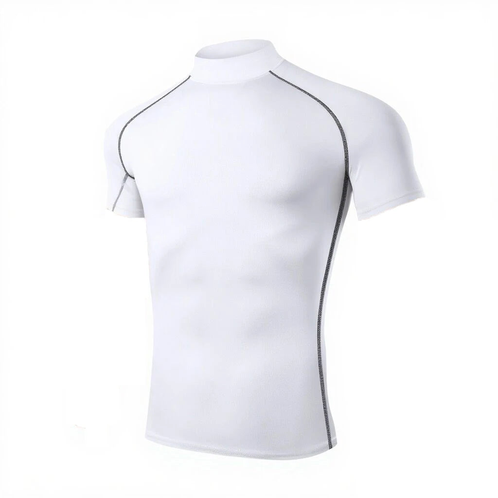 Compression T Shirt Men Bodybuilding Short Sleeve