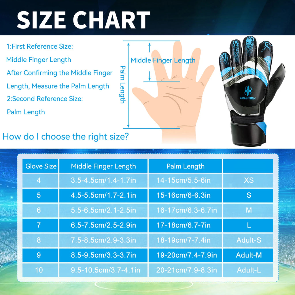 Soccer Goalkeeper Gloves for Kids