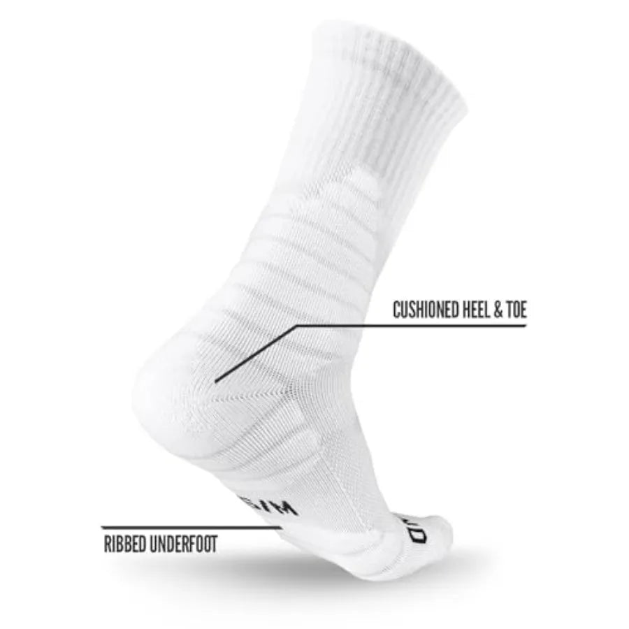 3 Pairs Compression Sports Crew Socks