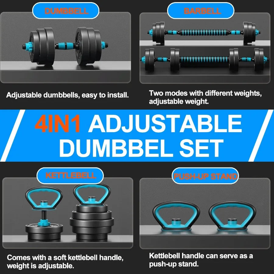 Portable Changeable Dumbbell Kettlebells