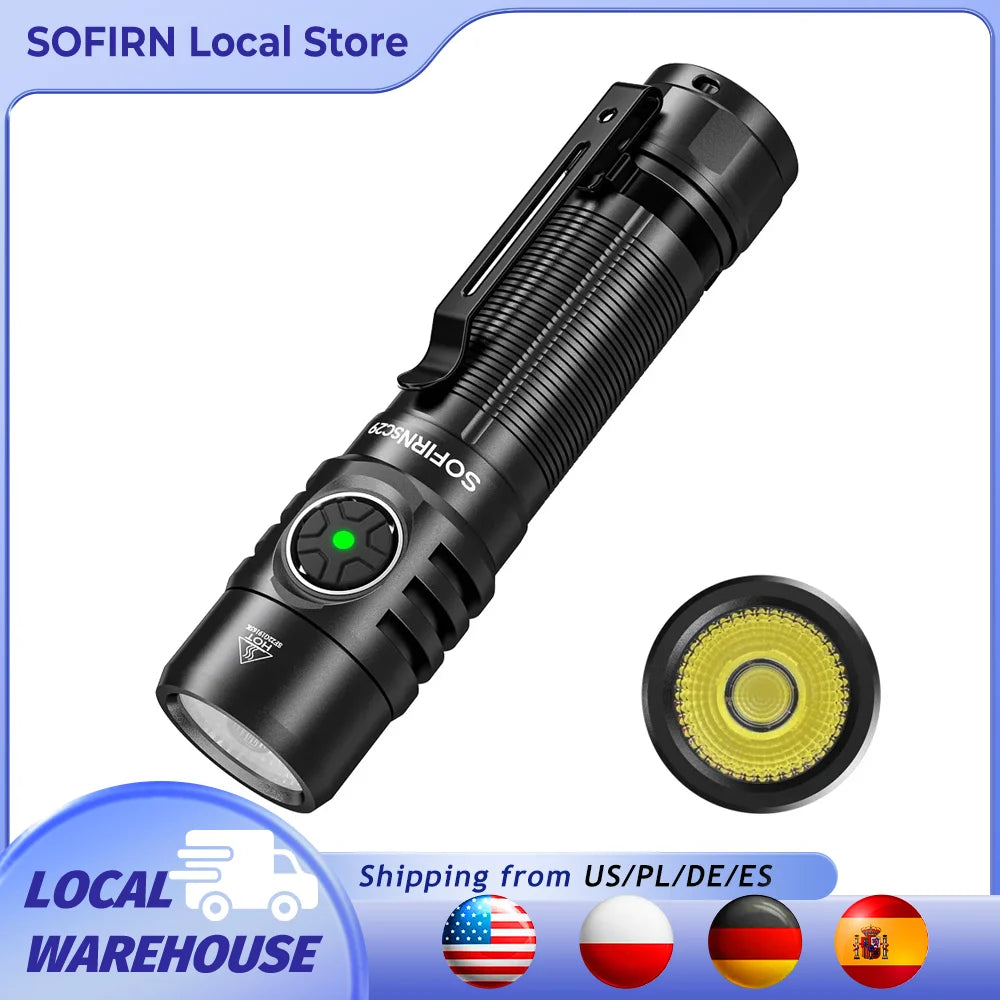 3000 Lumens EDC Flashlight Rechargeable