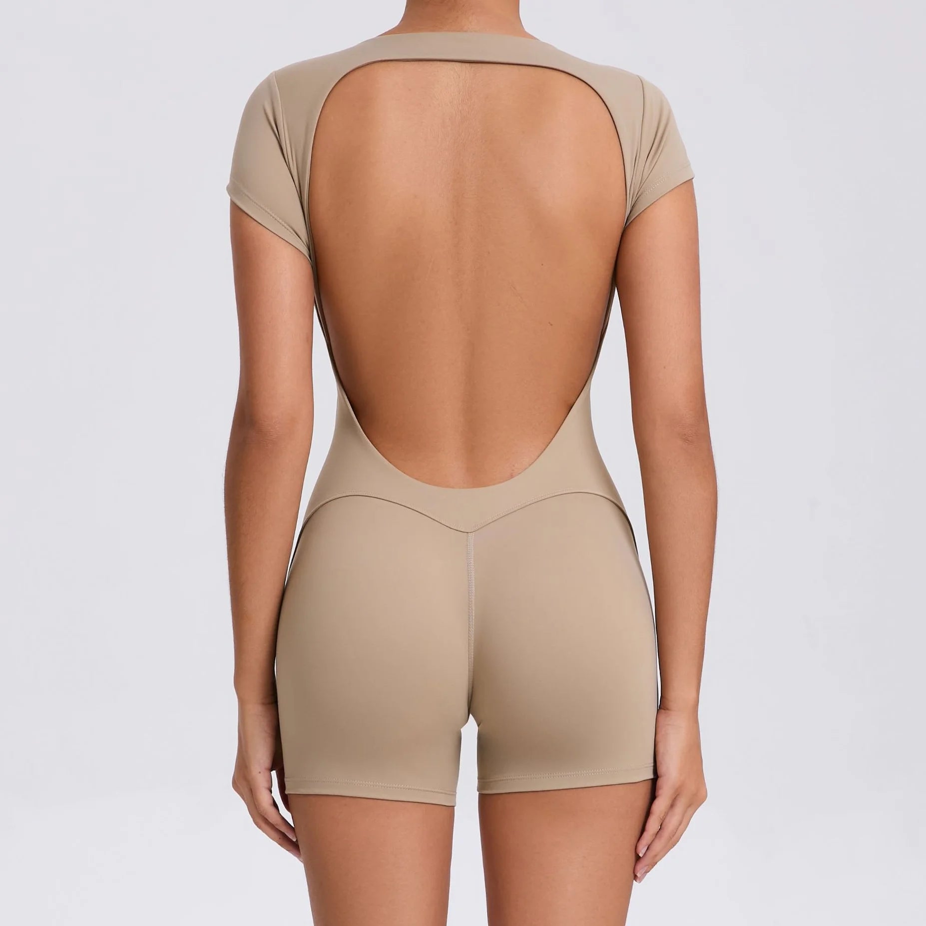 Women's One-piece Yoga Jumpsuit Short Sleeve