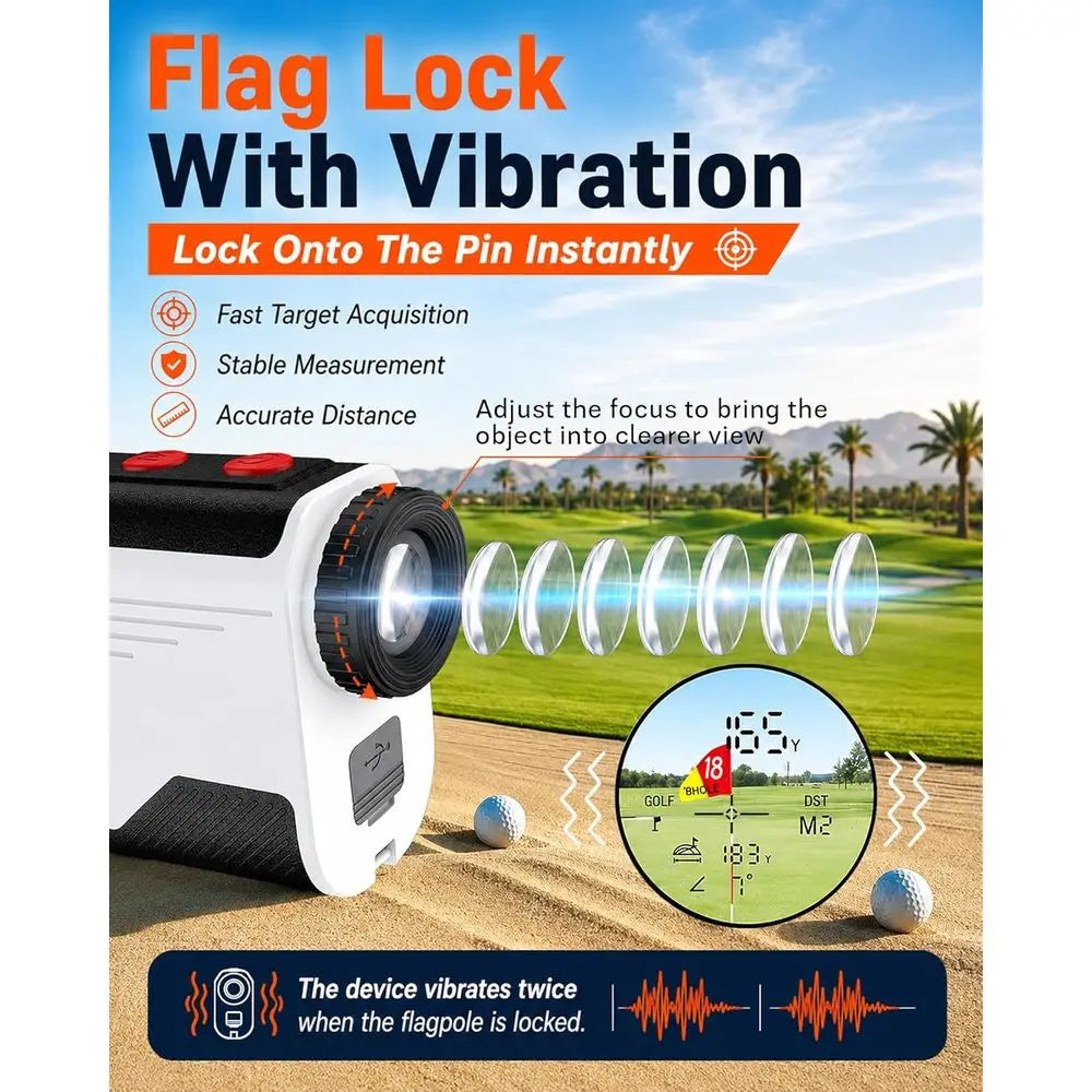 1500 Yard Laser Rangefinder with Slope Compensation