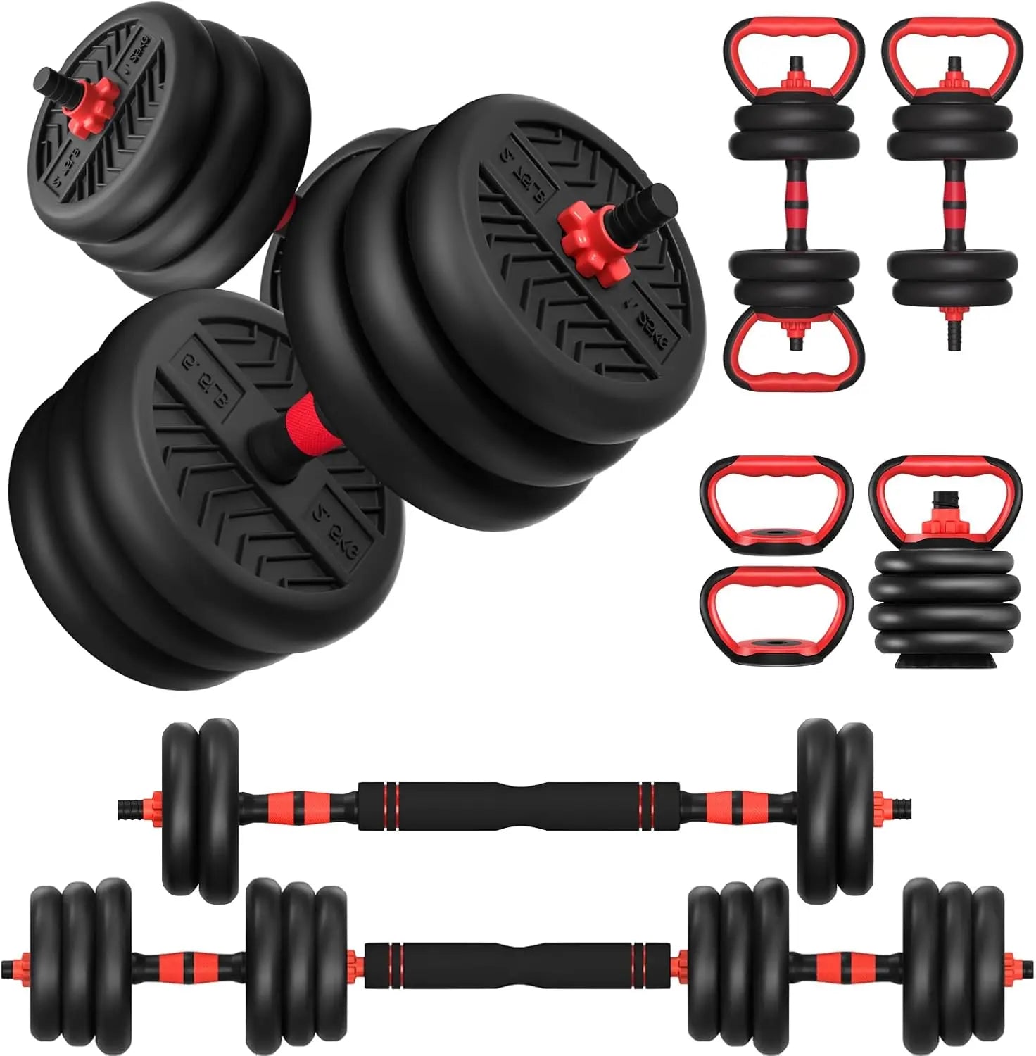 Adjustable Dumbbell Set, 20-80lbs Free Weights