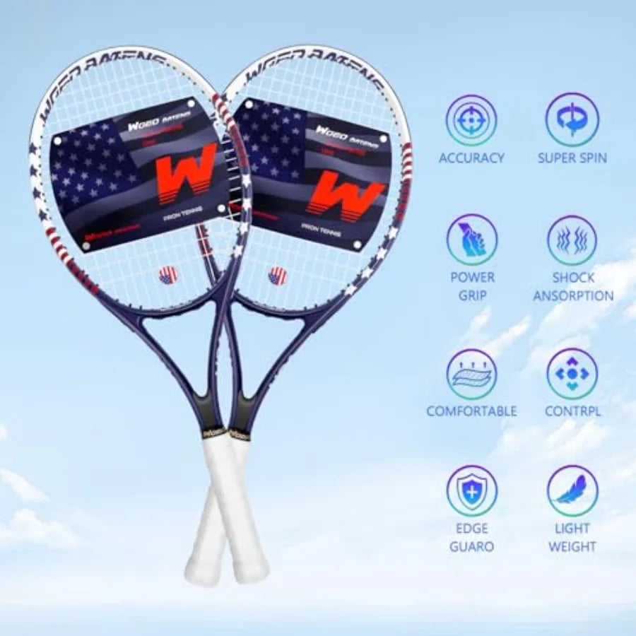 Adults 27 Inch Tennis Racquets Set
