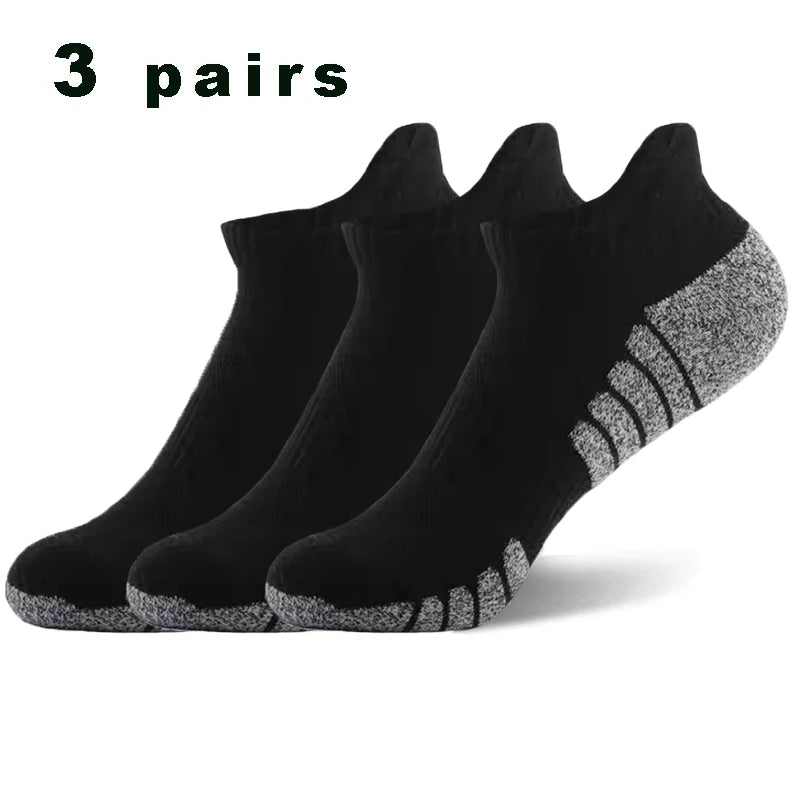 3 Pairs Professional Men's Fitness Ankle Socks