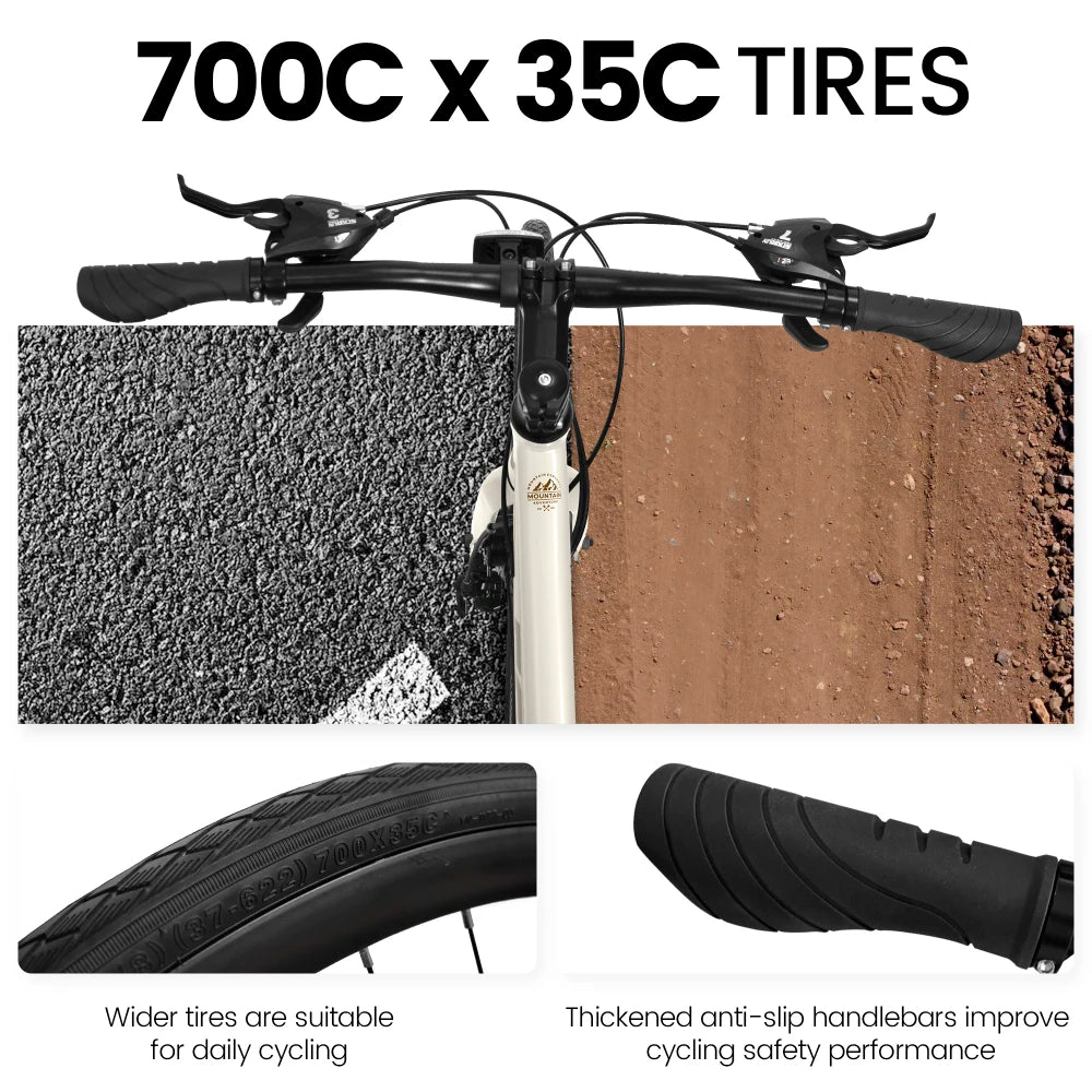 700Cx35 Road Bike Aluminum Alloy Wheels