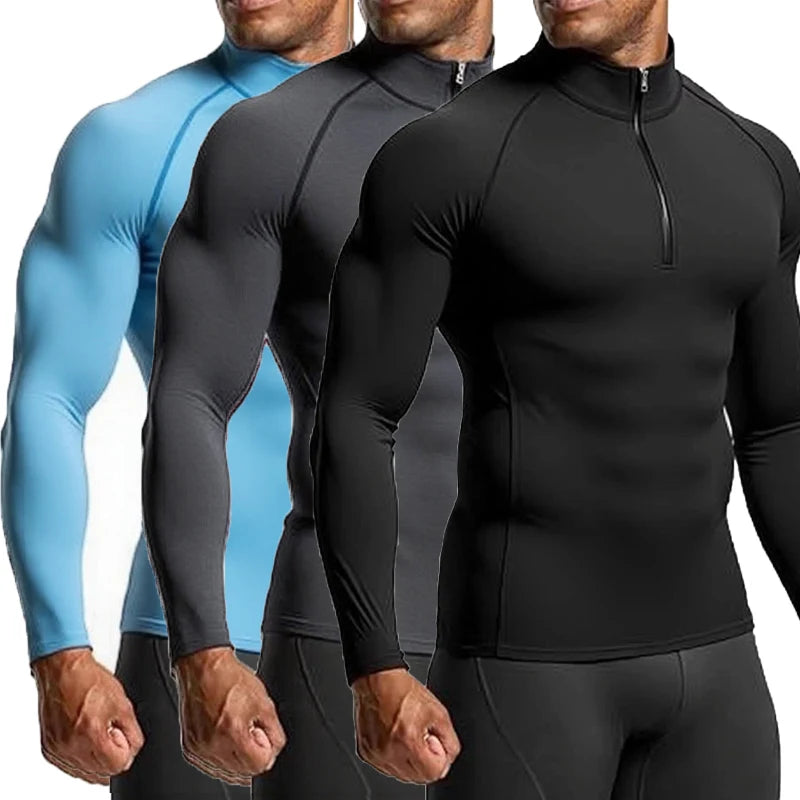 Fitness Shirts Slim Long sleeve Gym T-shirt