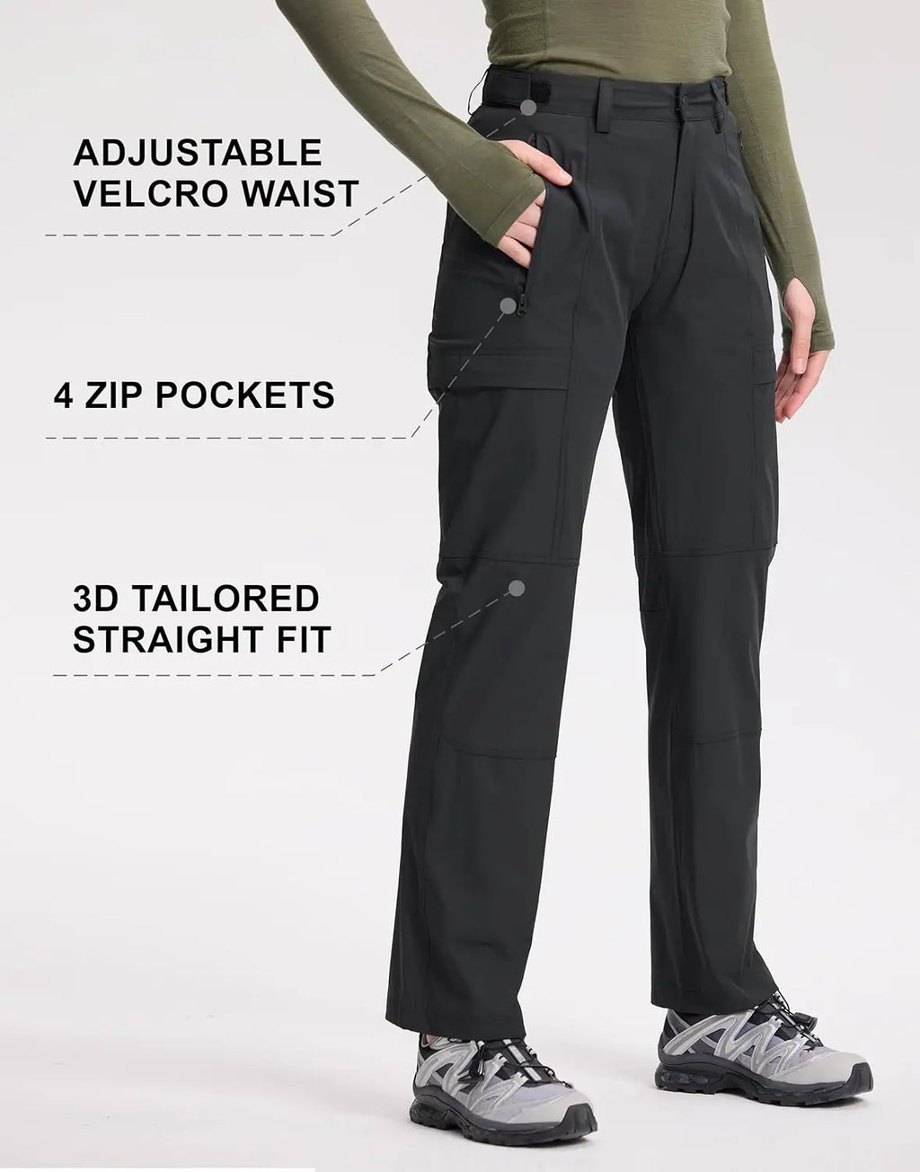 Women's Cargo Hiking Pants Packable