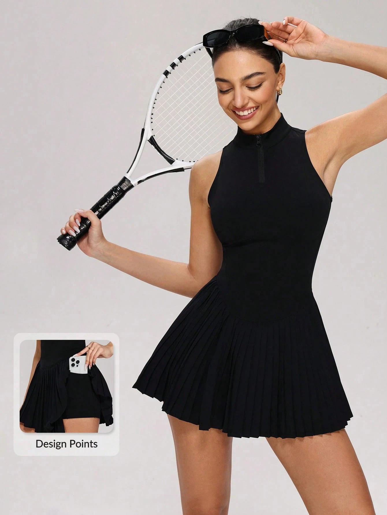 Women's Sporty Halter Tennis Dress