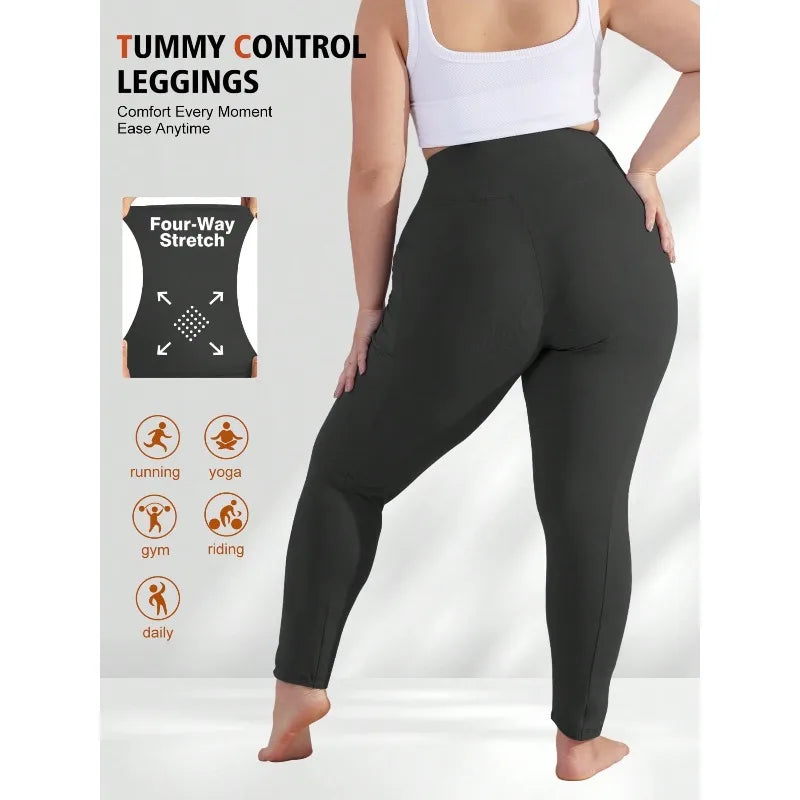 Women Yoga Pants 6 Pack Plus Size