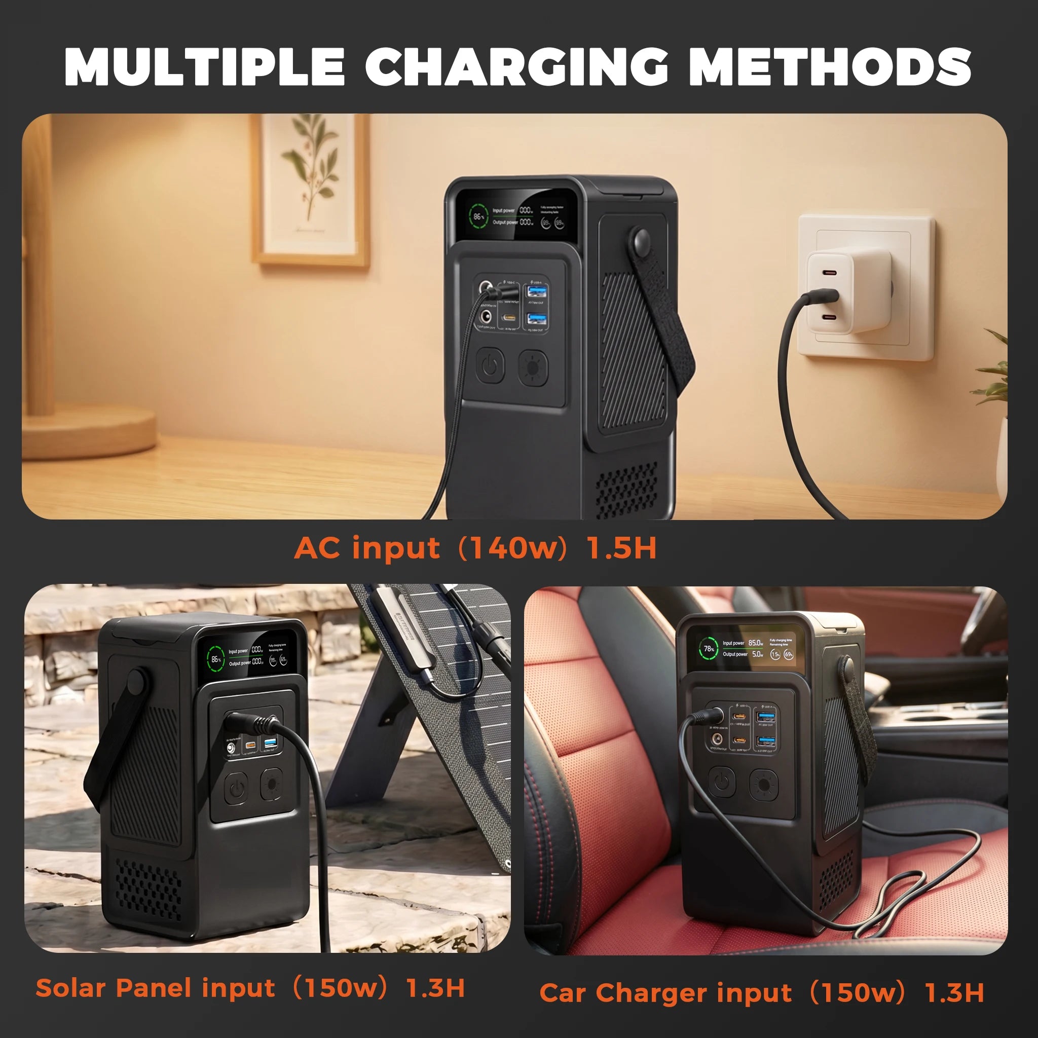 200W 500W Portable Power Station 1800W