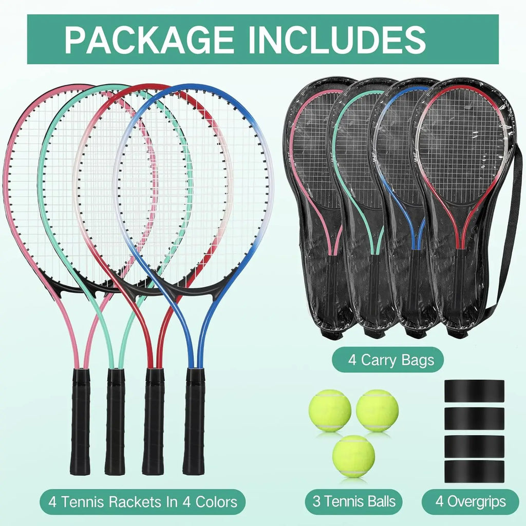 Adult Recreational Racquets Set for 4 Players