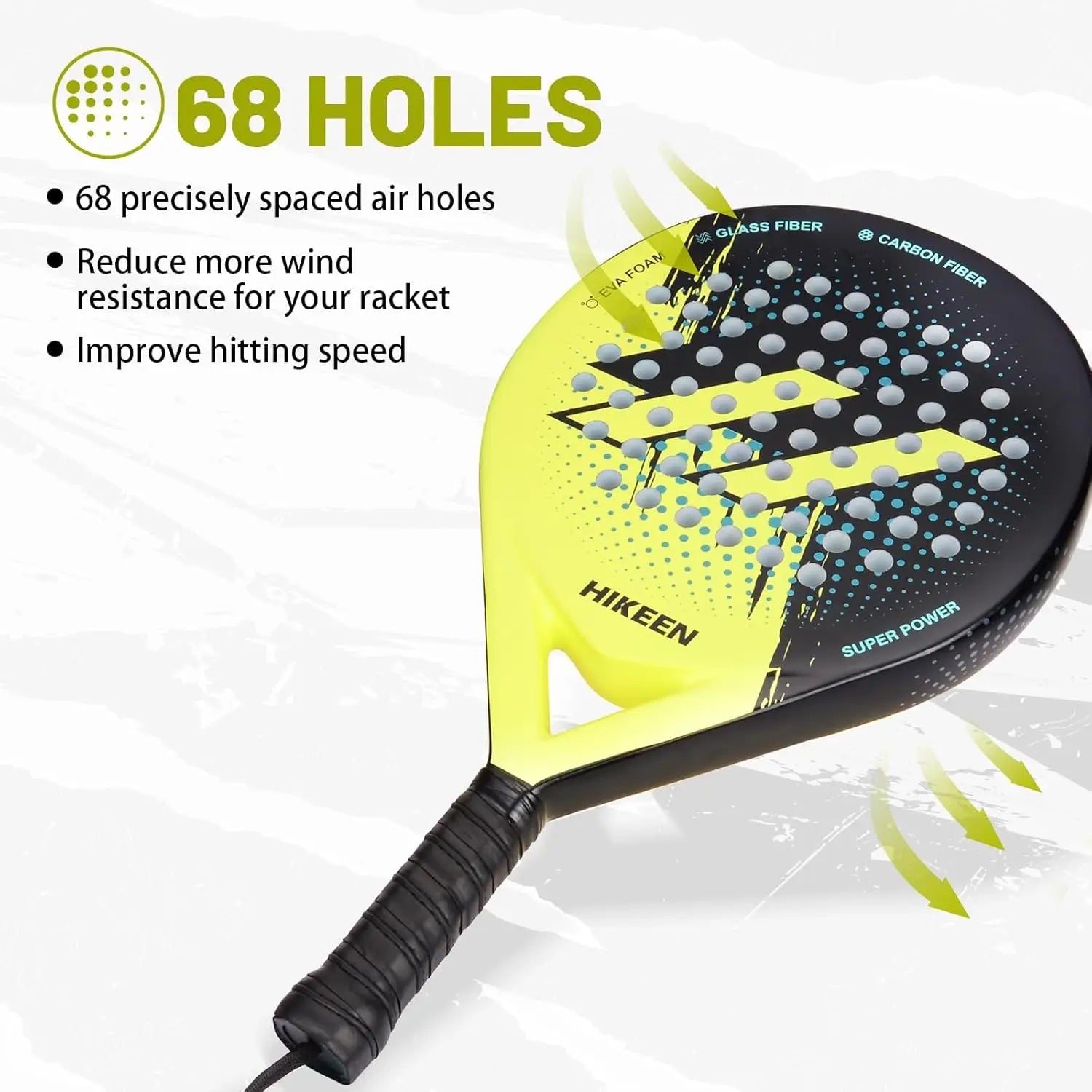 Padel Racket Carbon Fiber Surface