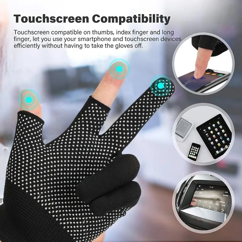Non-slip Touchscreen Nylon Gloves Men Women