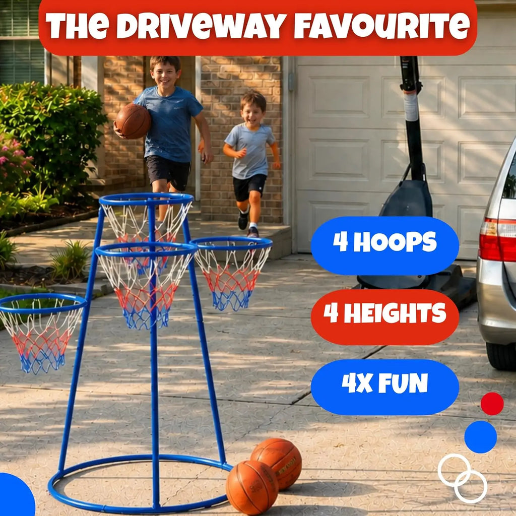 4 Hoop Basketball Set for Toddlers