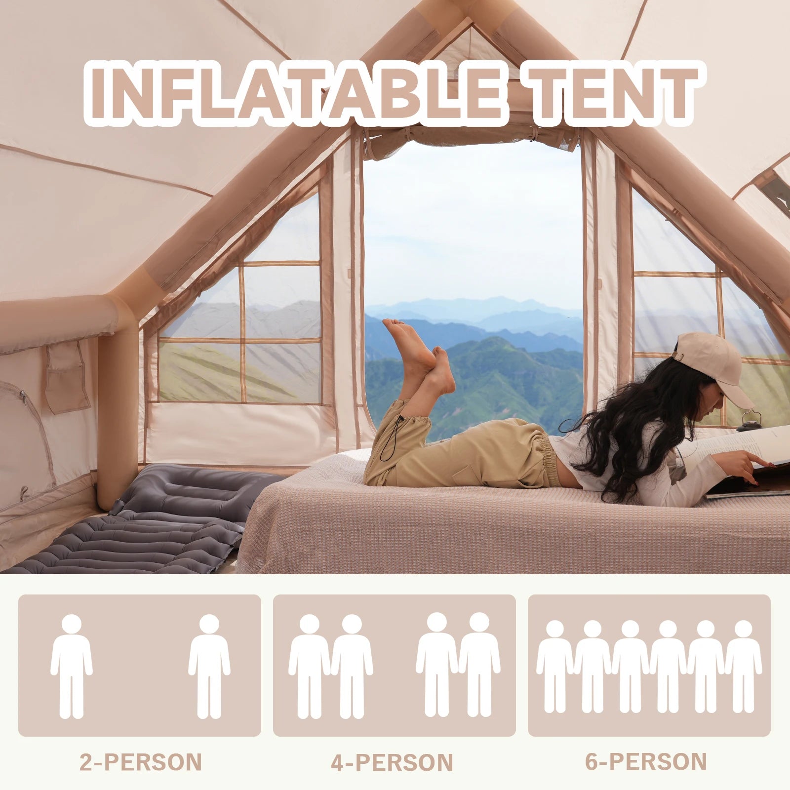 4-6 PersonOutdoor Family Luxury Tent