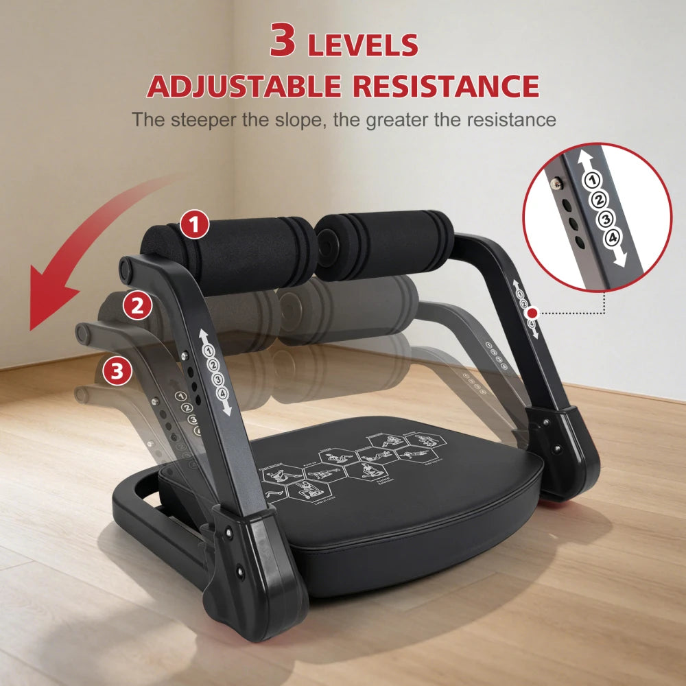 Abdominal Machine with Resistance Bands