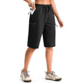 13'' Unisex Hiking Shorts Knee Length Cargo Bermuda Shorts for Women with Zipper Pockets Quick Dry Summer Short