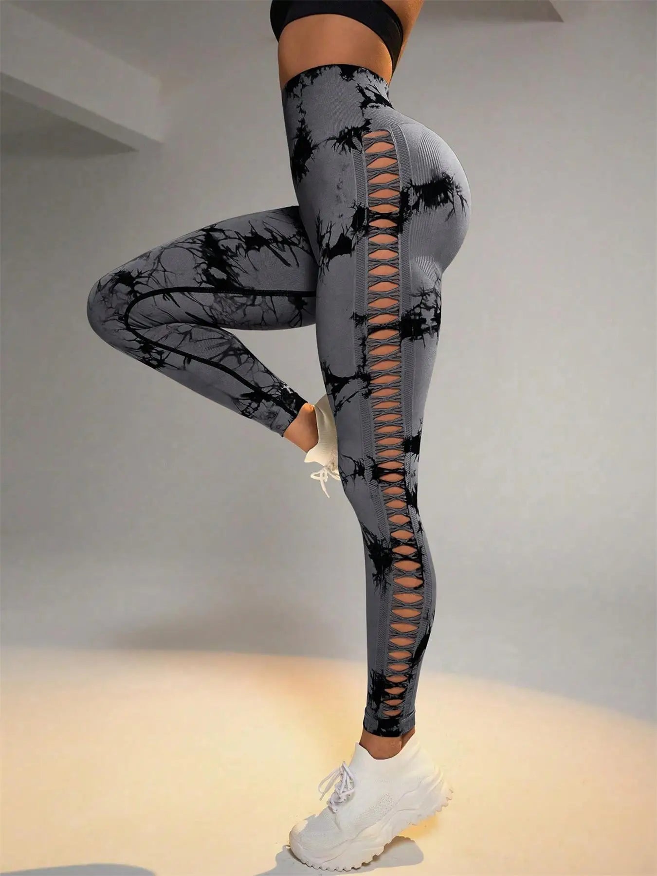 Tie Dye Seamless Leggings for Women
