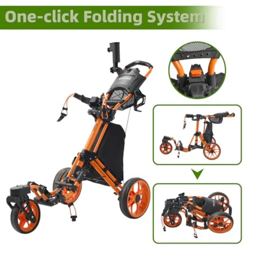 Golf Push Cart 3 Wheel