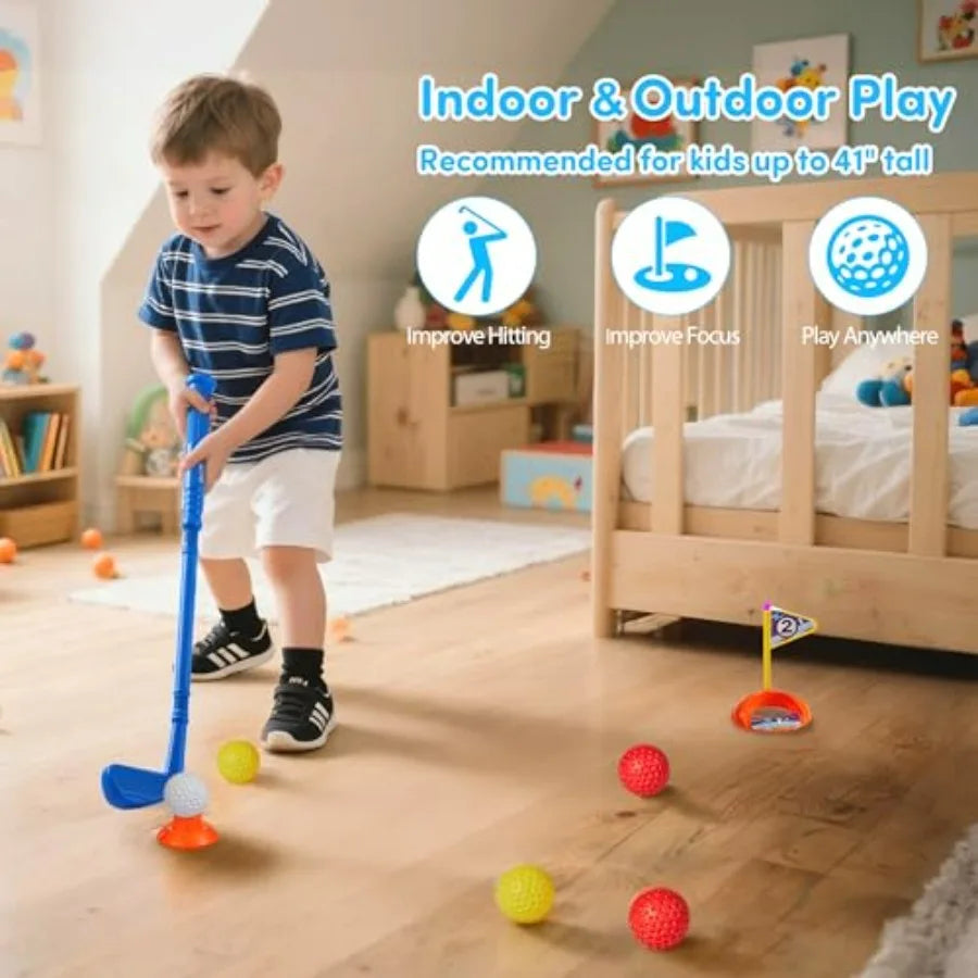 Toddler Golf Set, Plastic Golf Clubs