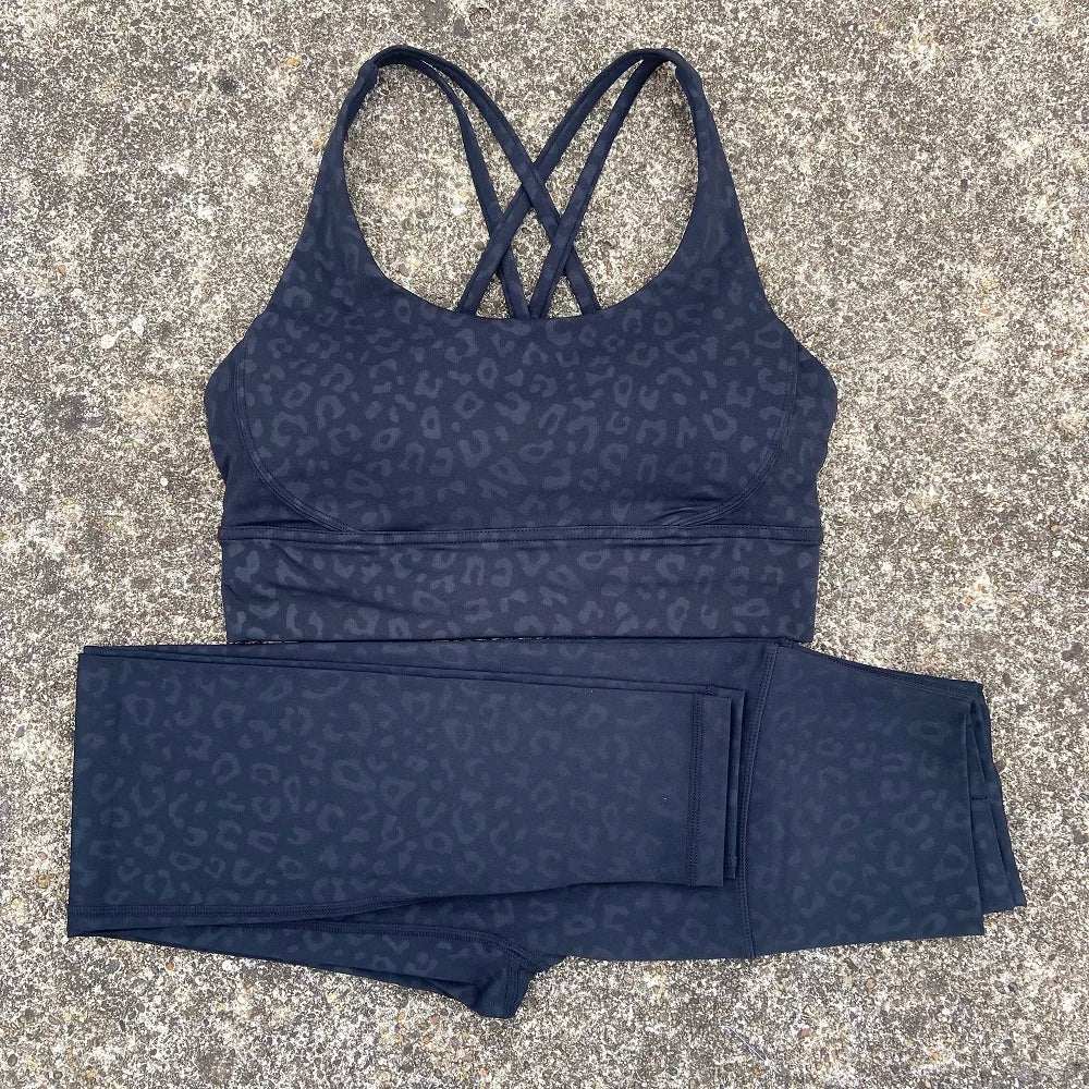 Fitness Bra 2pc Compression  Yoga Legging Suit