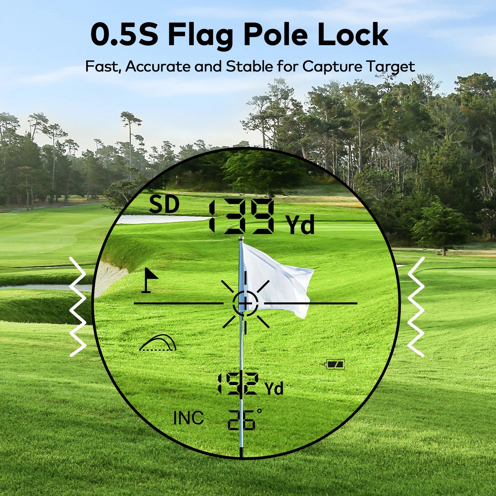 1200Yard Golf Rangefinder Rechargeable