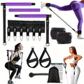 Pilates Bar Kit With Elastic Resistance Bands