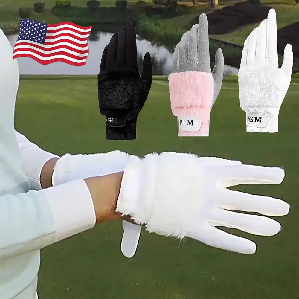 Golf Gloves Plush Thickened Imitation Rabbit Fur