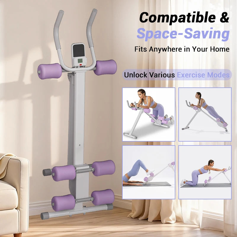 Foldable Magnetic Exercise Bike 5 in 1 Multifunctional