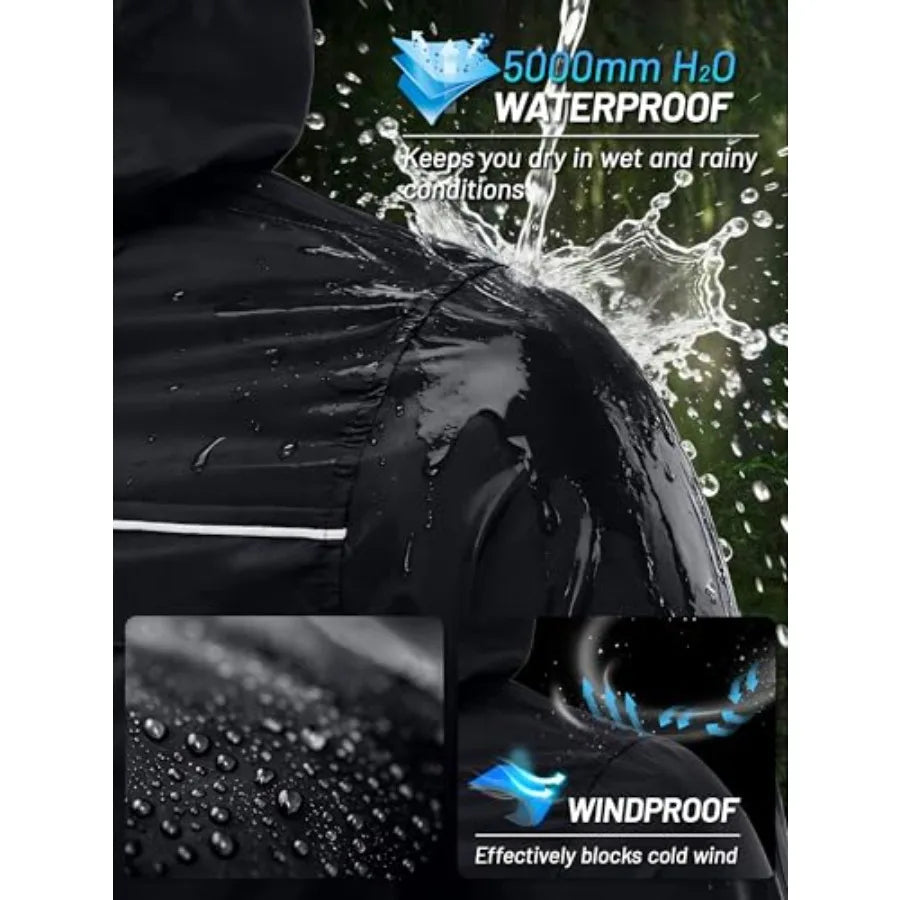 Mens Rain Jacket Packable