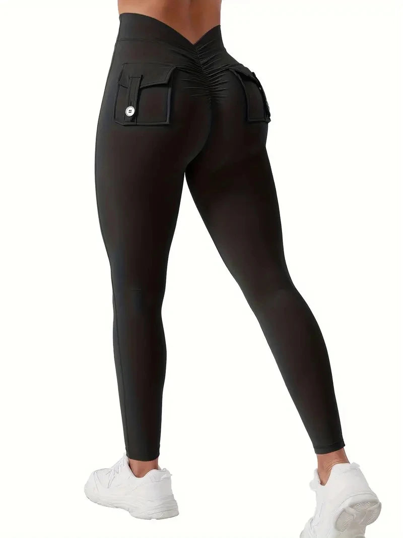 High-Waisted Butt-Lifting V-Back  Leggings