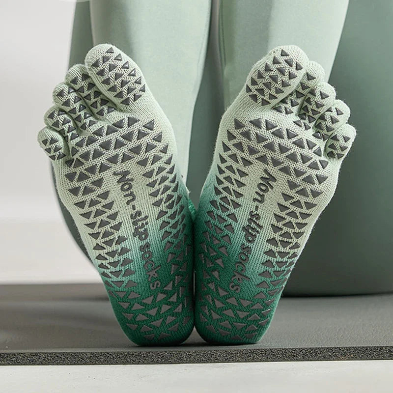 Pilates Five Toe Silicone Socks Women