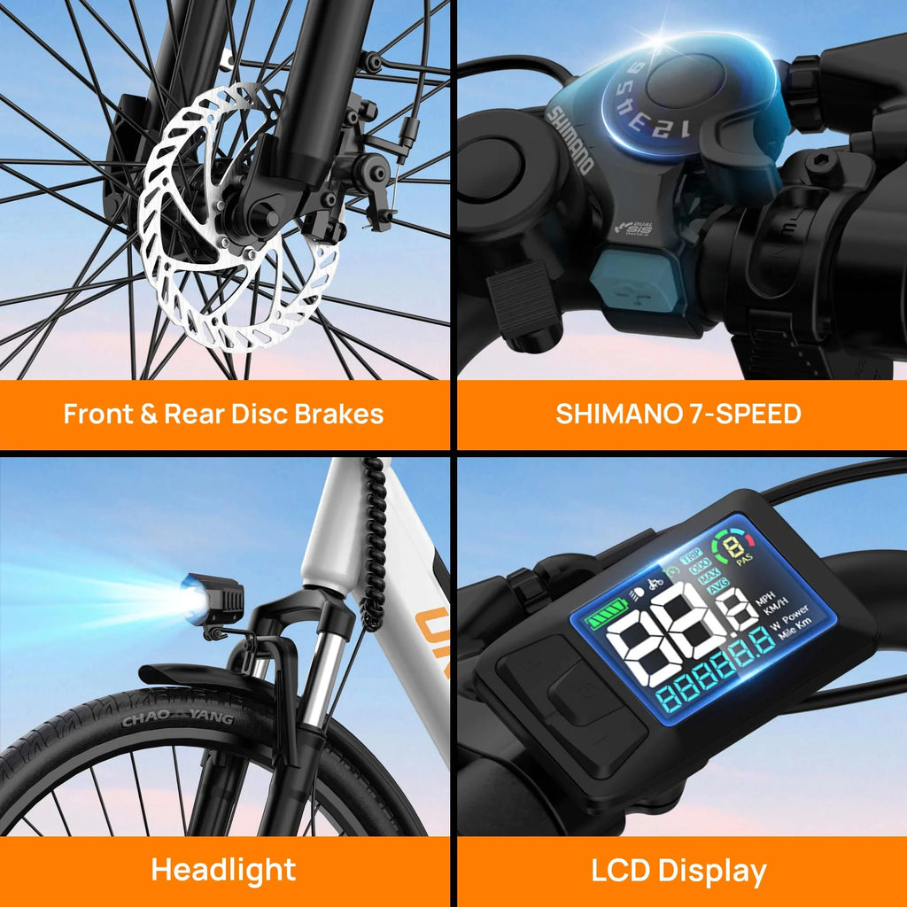 750W E26 Electric Bike for Adults