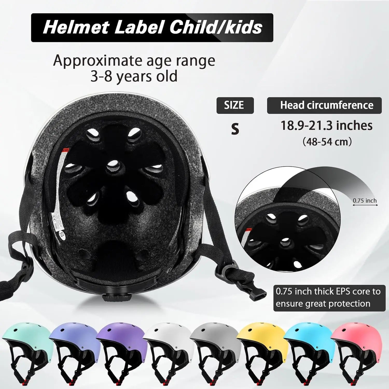 8 Pcs Kids Bike Helmets Bulk
